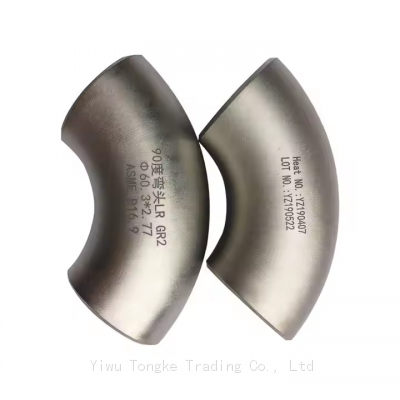 9 degree 90 degree titanium exhaust elbow titanium mandrel bends