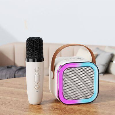 5W Handle Wireless Portable Mini Speaker Magical Voice Professional Audio Karaoke Speaker with Mic For Kids Party