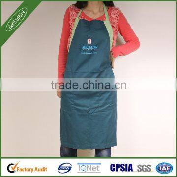 Multi-color China supplier canvas/600D/custom gray cooking apron,white apron ruffles