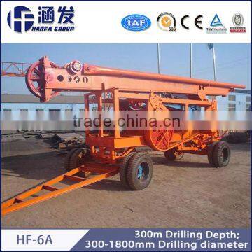 multifunctioncal HF-6A percussion piling drilling rig , drilling diameter 300~1800mm , easy operate