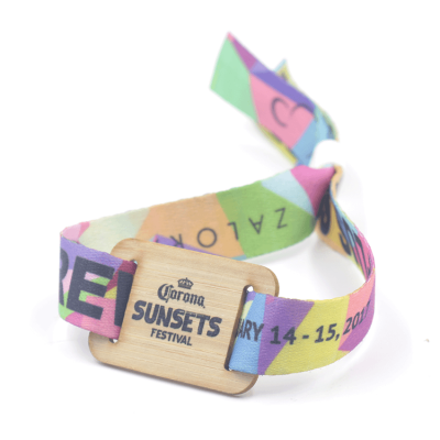 Access Control RFID Wooden Card Wood Bracelet NFC Recycle Woven Adjustable Smart Bracelet