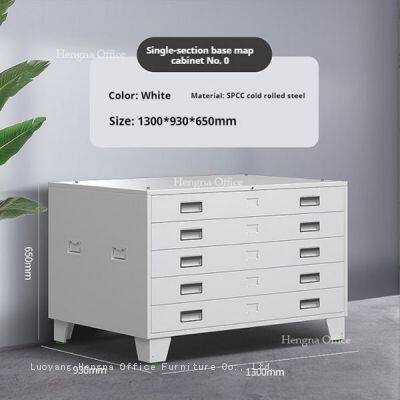 Industrial Blueprint Cabinet | Cold Rolled Double Track | Anti-Slip Design | Manufacturing Plant Storage