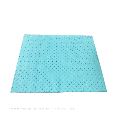 Factory Supply Dimpled Type Green Color Oil Only Spill Absorbent Pads Mats photo-5