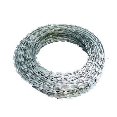 Double Concertina Razor Barbed Wire Galvanized Mesh Roll With Clips for High Security Fencing photo-1