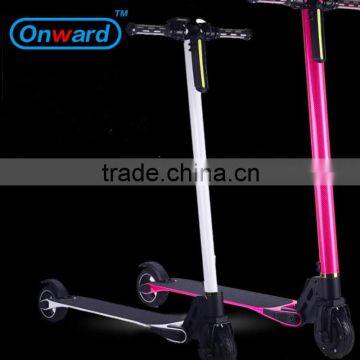 Onward smart balance board 2 wheels standing up electric scooter wiht kick and handle bar