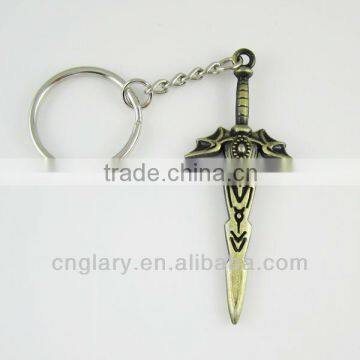 Cool replica weapon sword keychain