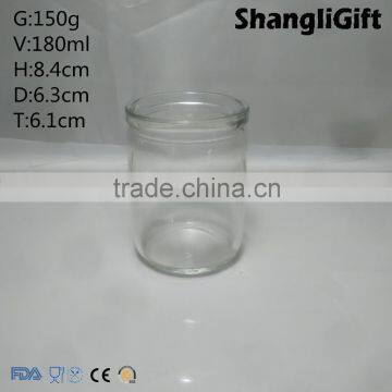 180ml Clear Cylinder Glass Candle Holder