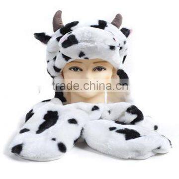 Plush Animal Hat Winter Animal Hat with Earflap/Animal Hat with Paw