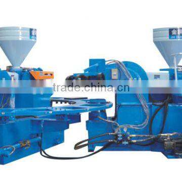 2 colors PVC sole injection machine