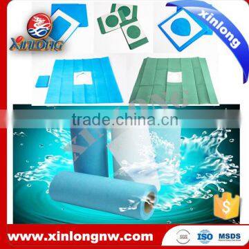 polyester and woodpulp spunlace nonwoven fabric