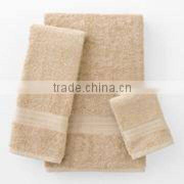 Plain dyed cotton bath towel set