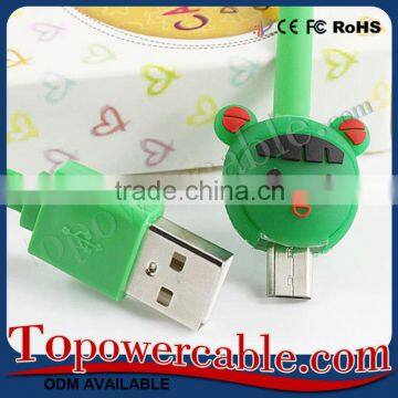 Hi-Speed Led Light Usb 2.0 Micro Usb Cable With Cartoon Adapter