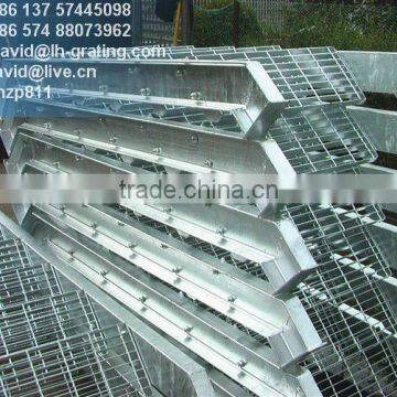 galvanized steel step ladder,galvanized steel grating stair,industry steel grid tread