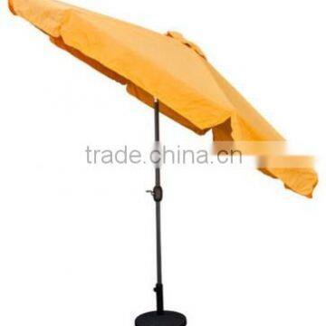 10 Feet Patio Tilt Umbrella Orange Crank Market Aluminium Outdoor Canopy