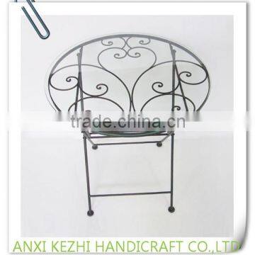 KZ8-06047 Classical Wrought Iron Metal Modern Coffee Table photo-3