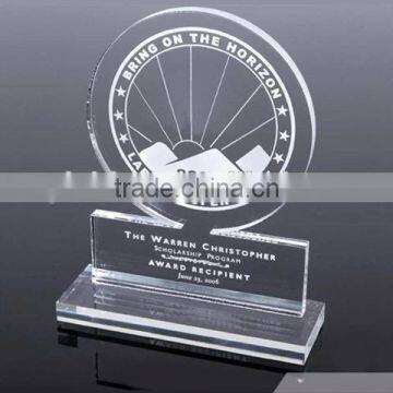 clear lucite trophy with engraved logo, engraving logo transparent lucite trophy, customized lucite trophy