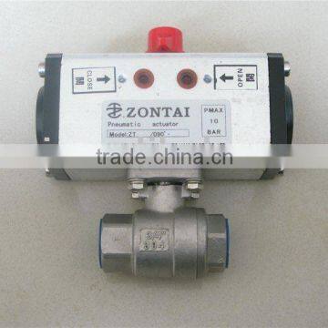 ZT Pneumatic Valve Passed CE With Stainless Steel