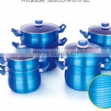 12pc ALUMINUM COUSCOUS POT SET