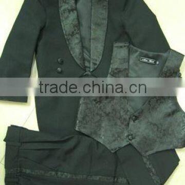 2012 latest handsome black child wear suit