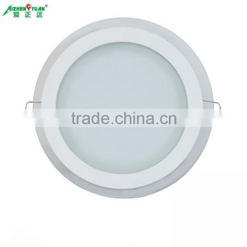 new design glass round led ceiling panel light 12W