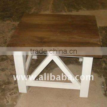 Coffee Table Cross Legs - Wooden Coffee Table