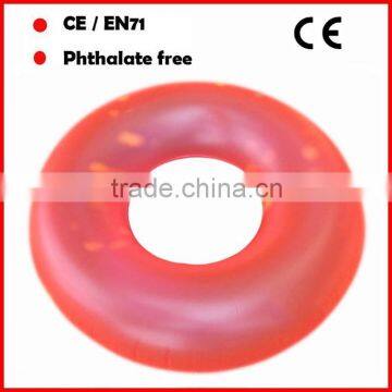 Transparent red swimming rings for adults
