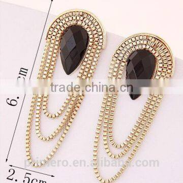 The New Bohemian Long High Temperament Tassel Exaggerated Earring Factory China photo-4