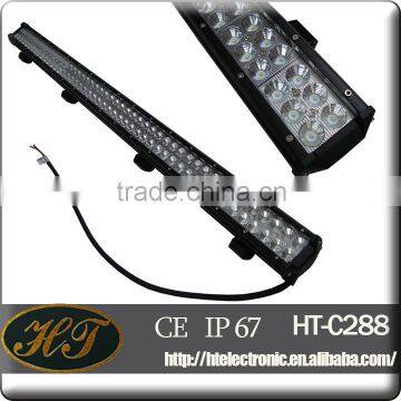 LENS materials PC 288w driving light bar white and amber led light bar