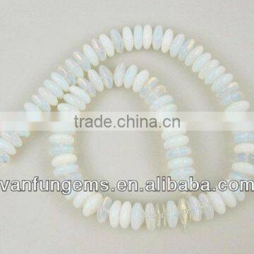 Gemstone Synthetic opal rondelle beads for jewelry