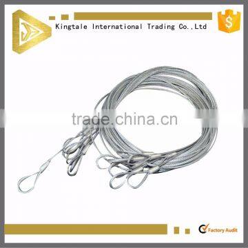 wire rope sling price/galvanized steel wire rope sling 6X19+FC