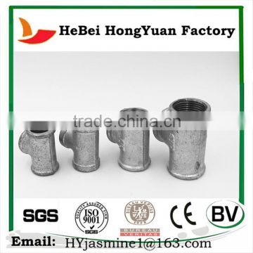 HeBei HongYuan Electrical Conduit Tee Fittings ,Equal Tee 1/2