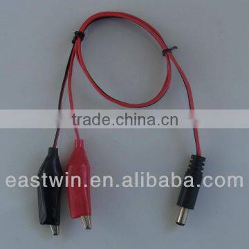 Crocodile clip with cable