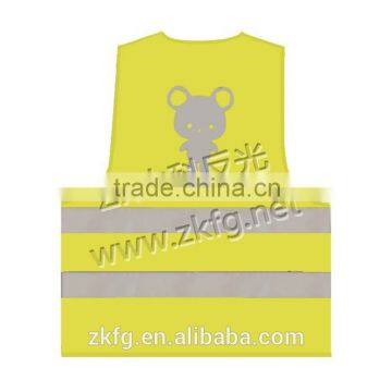 Fluorescent Yellow Childern Reflective Safety Clothing With High Visibility photo-4