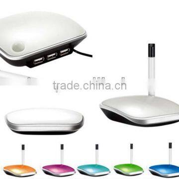 USB hub with mood light and memo note pad and mark pen