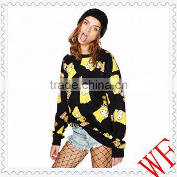 2014 Casual Womens Gibson Cartoon Cute Girl Hoodies Sweats Hooded Pullover