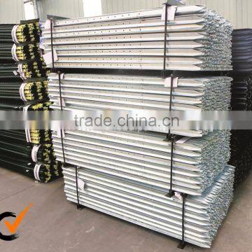 China removable farm iron hot dipped galvanized metal fence t bar fence post wholesale