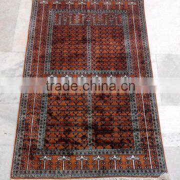 Wholesale beautiful hand knotted rugs handmade pure silk carpet from Jaipur India palace of wind design