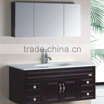 solid wood vanity unit