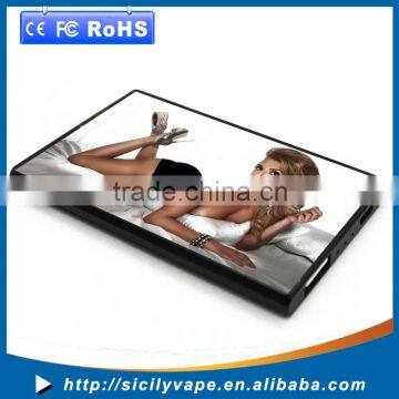 CE ROHS credit card power bank, super slim business card power bank, ultra slim thin power bank with custom full color logo