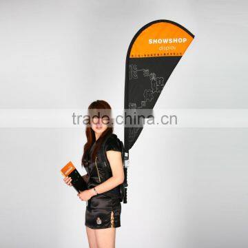 Promotional outdoor backpack stand