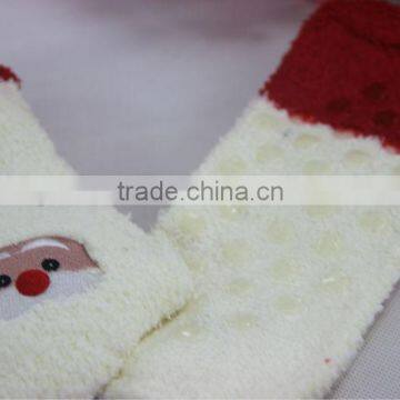 children PVC indoorsocks chirstmas embroidery socks cozy socks