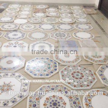 Decorative Marble Inlay Table Tops Manufacturer