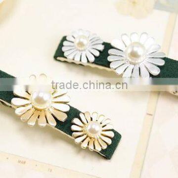 Fashion Lovely Decorative Flower Pearls Hair Clip Hair Accessory photo-6
