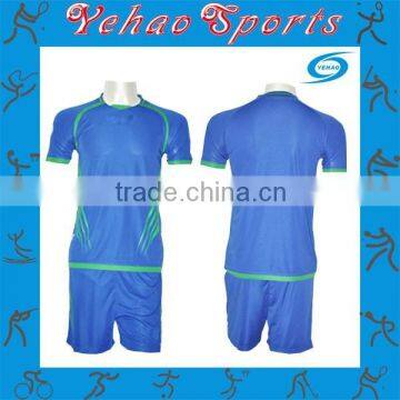 100%polyester fabric for full set soccer uniform