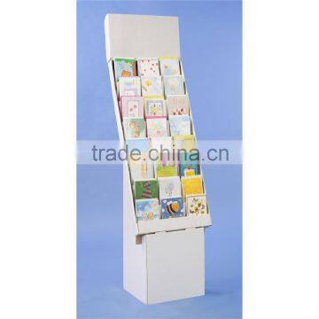 Cardboard Corrguated POP Displays With 8 Tiers to Hold Greeting Cards