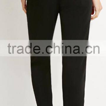 High Quality Casual New Arrival Women Black Flared Trousers Casual Pants photo-4