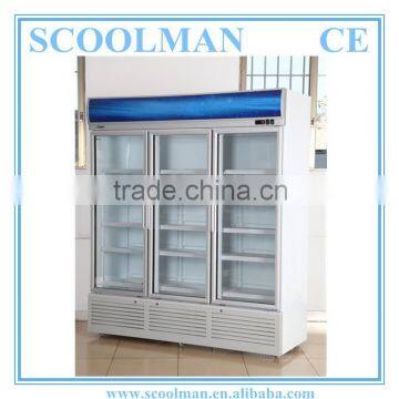 Static Cool Three Glass Door Drink Fridge photo-6