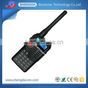 Professional FM VHF UHF analog handheld radio transceiver or walkie talkie with military quality