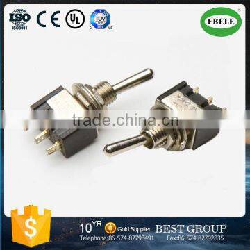 MTS-123 miniature toggle switch (ON)-OFF-(ON) SPDT 3P toggle switch, small switch (FBELE)