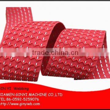 metal elastic webbing for garment, metal webbing